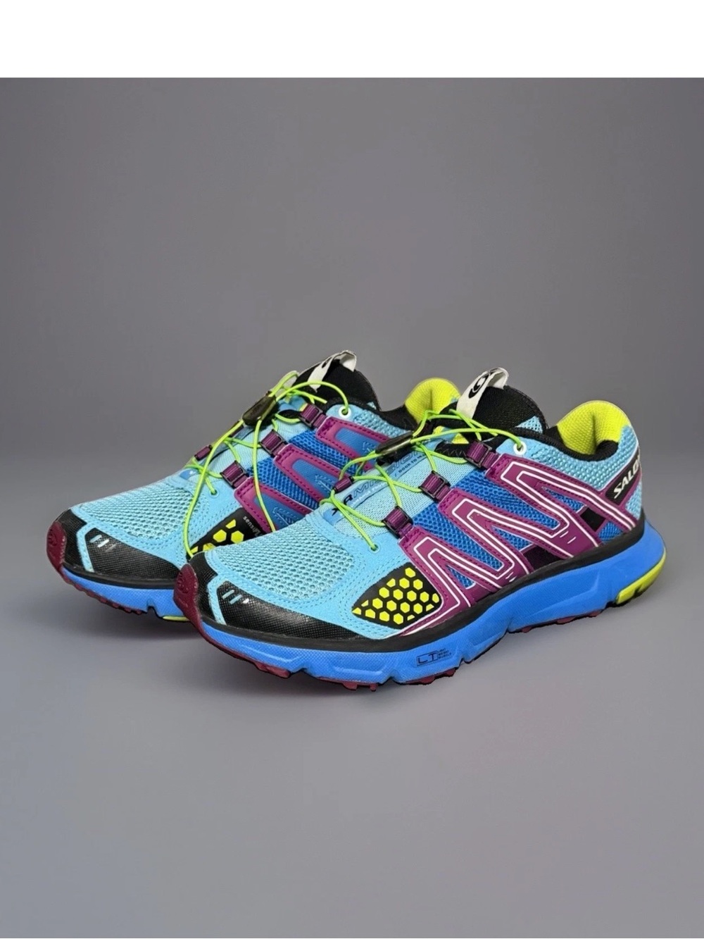 Salomon XR Mission 1 Women's Blue Trail Running Shoes w/Quicklace Size 8.5